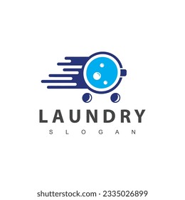 Laundry logo template. Simple laundry illustration logo 