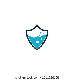 Laundry logo template vector icon design