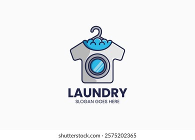 Laundry Logo Template. Vector Illustration