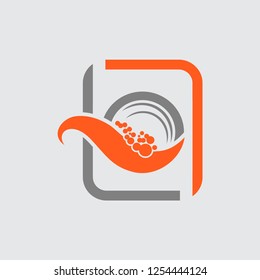 laundry logo vector