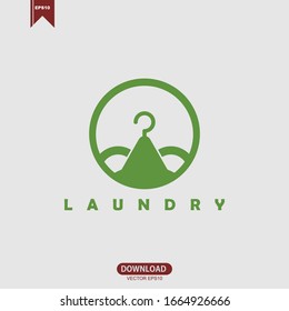 Laundry Logo Vector Design Template