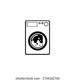 Laundry logo vector icon template. Emblem design on white background.


