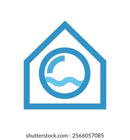 Laundry Logo Vector Icon Template Illustration