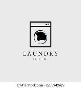 Laundry Logo Vector Illustration Design
