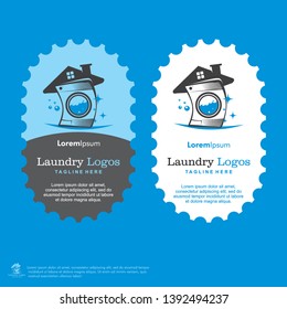 Laundry logo Vector Template. EPS 10