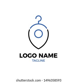 Laundry Logo, Washing Machine, Cleaning Service Logo Concept Isolated Vector.