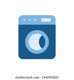 laundry machine icon in color icon, isolated on white background 