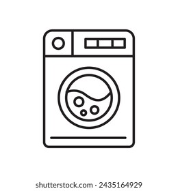 laundry machine icon design. housework equipment, sign and symbol