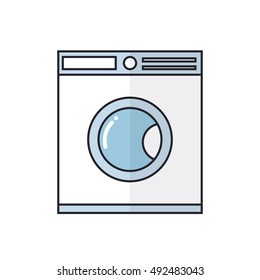 laundry machine icon. vector illustration