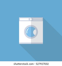 laundry machine icon. vector illustration