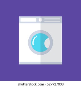 laundry machine icon. vector illustration