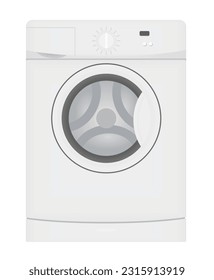 Laundry machine isolated. vector illustration