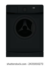 Laundry machine isolated. vector illustration