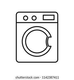 laundry machine line art style