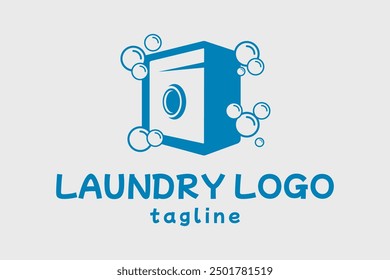 Laundry machine logo for business