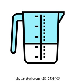 laundry measuring cup color icon vector. laundry measuring cup sign. isolated symbol illustration