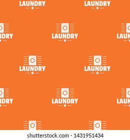 Laundry pattern vector orange for any web design best