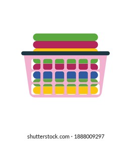 Laundry pile icon design template vector isolated illustration