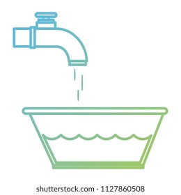 laundry plastic pot with water