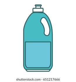 Laundry product in plastic bottle