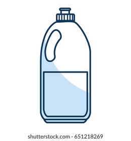 Laundry product in plastic bottle