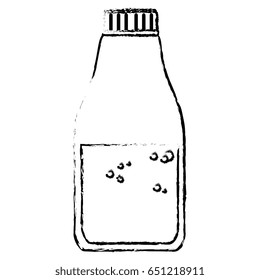 Laundry product in plastic bottle