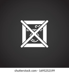 Laundry related icon on background for graphic and web design. Creative illustration concept symbol for web or mobile app.