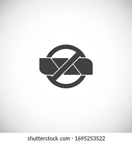 Laundry related icon on background for graphic and web design. Creative illustration concept symbol for web or mobile app.