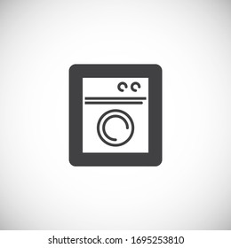 Laundry related icon on background for graphic and web design. Creative illustration concept symbol for web or mobile app.