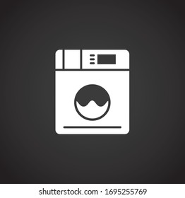 Laundry related icon on background for graphic and web design. Creative illustration concept symbol for web or mobile app.