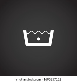 Laundry related icon on background for graphic and web design. Creative illustration concept symbol for web or mobile app.