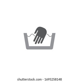 Laundry related icon on background for graphic and web design. Creative illustration concept symbol for web or mobile app.