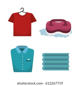 laundry room flat icons