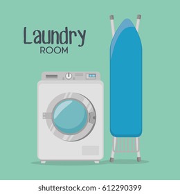 laundry room flat icons