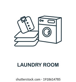 Laundry Room icon. Simple illustration from laundry collection. Creative Laundry Room icon for web design, templates, infographics and more