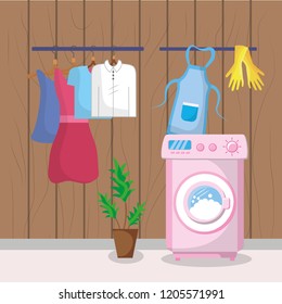Laundry room interior