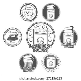 Laundry Room label and badge