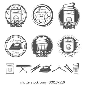 Laundry Room label and badge