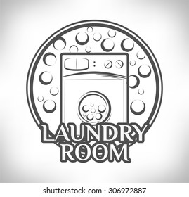 Laundry Room label and badge