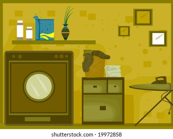 Laundry Room - Vector