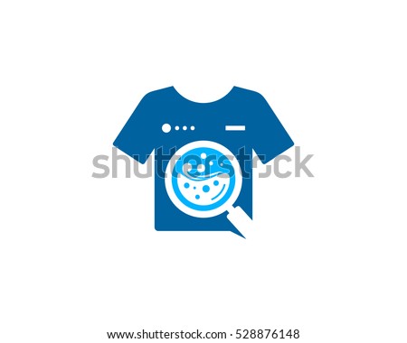 Laundry Search Logo Design Template