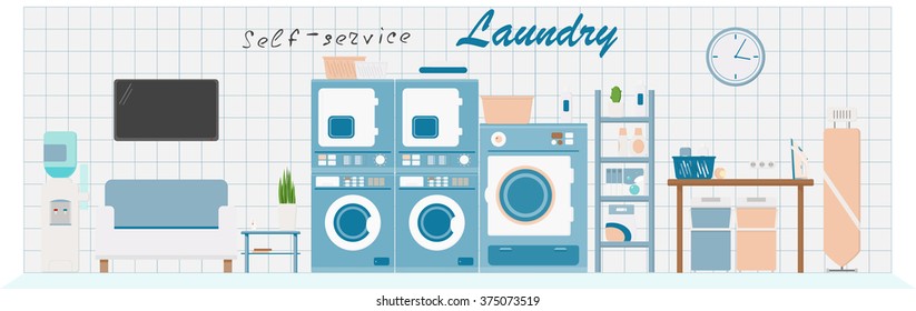 385 Self service laundry icon Images, Stock Photos & Vectors | Shutterstock