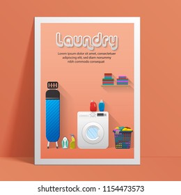 Laundry service banner design