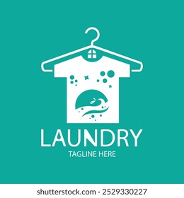 laundry service business logo design