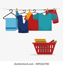 laundry service  concept  design 