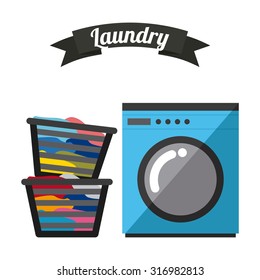 laundry service design, vector illustration eps10 graphic 