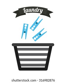 laundry service design, vector illustration eps10 graphic 