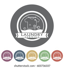 Laundry service icon.Vector illustration

