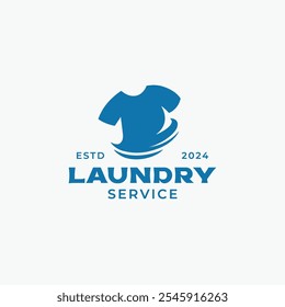 Plantilla de diseño de logotipo de servicio de lavandería