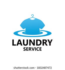 Laundry Service Logo Template Design Vector